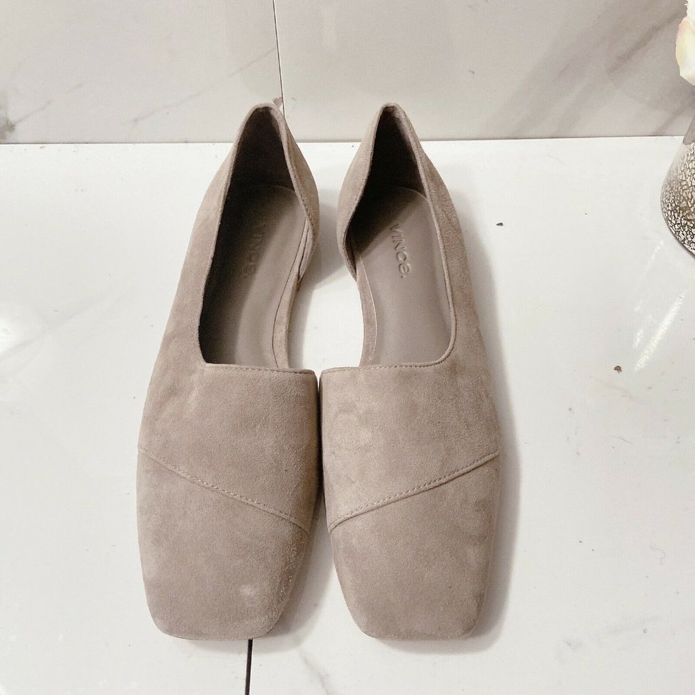 Vince Cyder Womens Slip On Half d'orsay Flats
